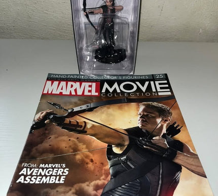 Hawkeye #25  Marvel Movie Hand painted Eaglemoss figurine with magazine 