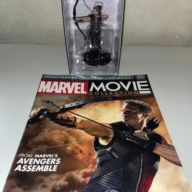 Hawkeye #25  Marvel Movie Hand painted Eaglemoss figurine with magazine 