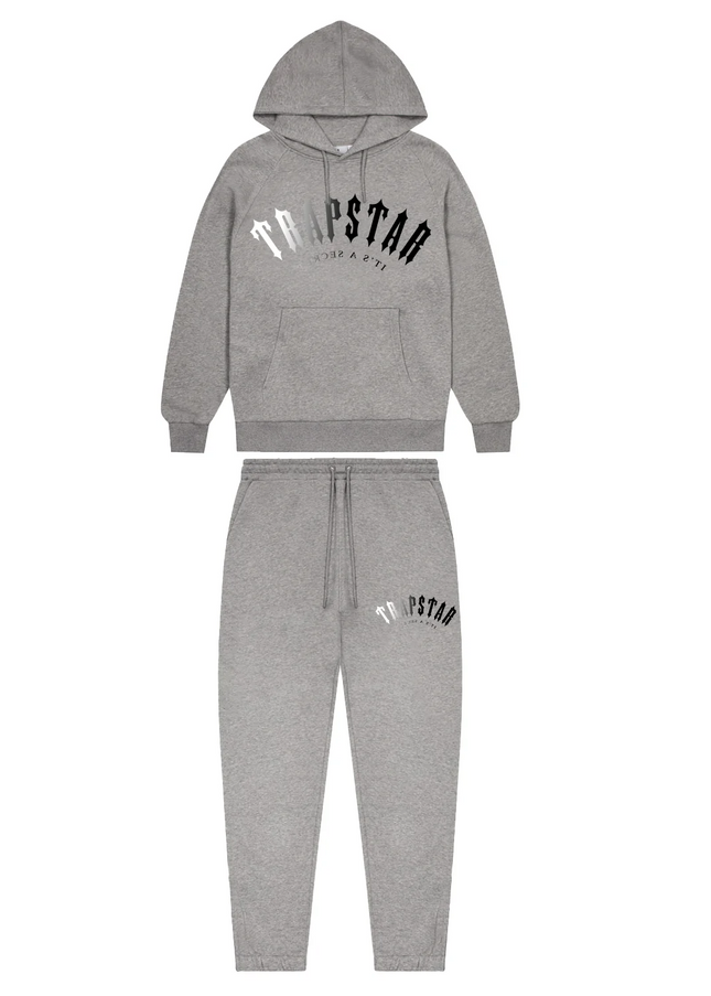 Trapstar Irongate Arch Tracksuit - Grey/black - Medium 