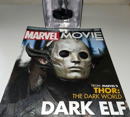 Dark elf #50 THOR Marvel Movie Hand painted Eaglemoss figurine with magazine 