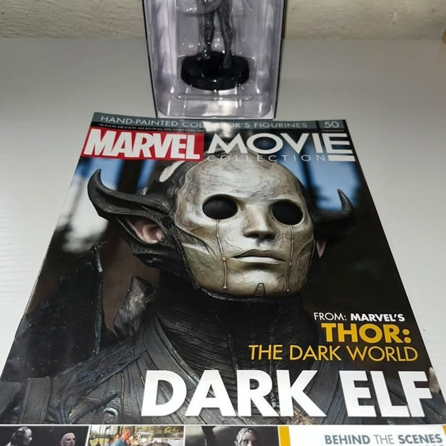 Dark elf #50 THOR Marvel Movie Hand painted Eaglemoss figurine with magazine 