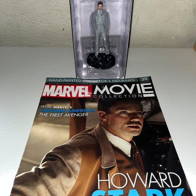 Howard stark #39  Marvel Movie Hand painted Eaglemoss figurine with magazine 