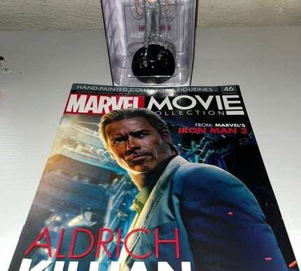 Aldrich Killian #46 IRON MAN Hand painted Eaglemoss figurine with magazine 