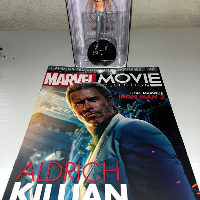 Aldrich Killian #46 IRON MAN Hand painted Eaglemoss figurine with magazine 