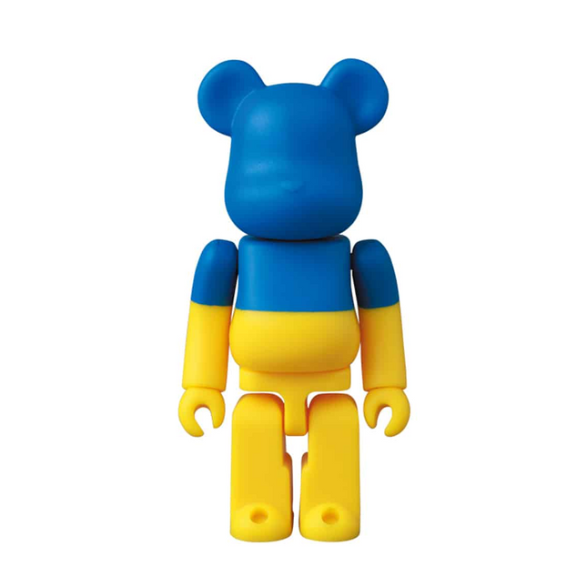 Bearbrick 100% Be@rbrick Series 46 S46 Flag Ukraine with Card