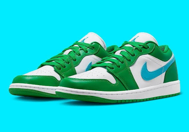 Nike Air Jordan 1 Low 'Lucky Green Aquatone' Women's Size US 9 DC0774-304