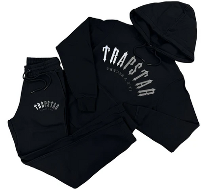 Trapstar Irongate Arch Tracksuit set - Black/Grey  - Large