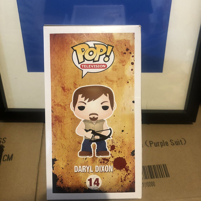 2015 The Walking Dead Daryl Dixon 14 Funko Pop Vinyl + Free Case (minor Damage)