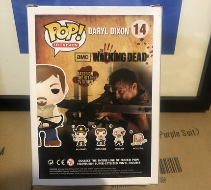 2015 The Walking Dead Daryl Dixon 14 Funko Pop Vinyl + Free Case (minor Damage)