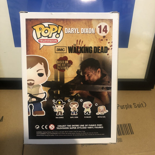 2015 The Walking Dead Daryl Dixon 14 Funko Pop Vinyl + Free Case (minor Damage)