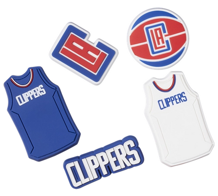 NEW Crocs Jibbitz Nba Los Angeles Clippers 5 Pack