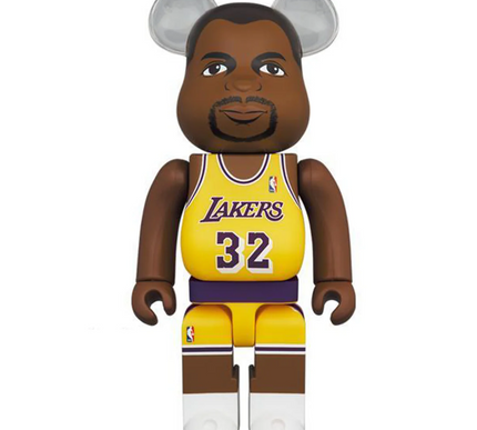 Medicom Toy Bearbrick BE@RBRICK 100% and 400% Set Magic Johnson Los Angeles Lake