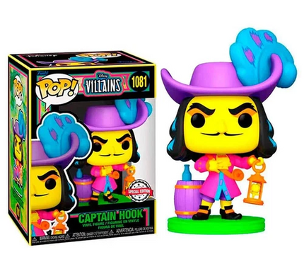 Captain Hook #1081 Black light Disney Funko Pop! Vinyl Figure 