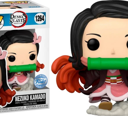 Metallic Nezuko Kamado FE 1264 Demon Slayer Funko Pop Vinyl New in Mint Box +P/P