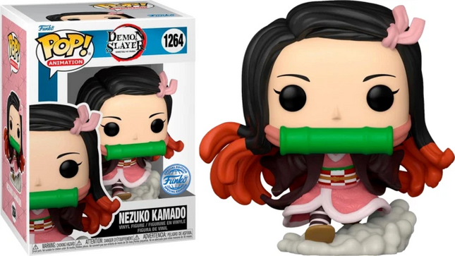 Metallic Nezuko Kamado FE 1264 Demon Slayer Funko Pop Vinyl New in Mint Box +P/P