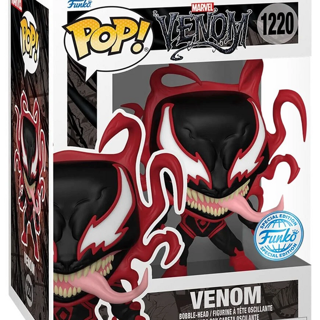 Venom #1220 spiderman Marvel Funko Pop! vinyl figurine + free case