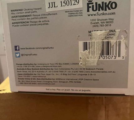 Grey Worm #32 - 2015 - Game Of Thrones Funko Pop! vinyl (Damged)