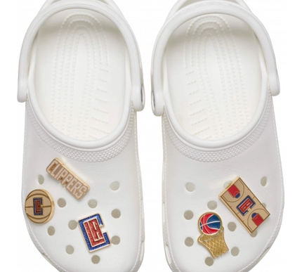 Metal Crocs Jibbitz Nba Los Angeles Clippers 5 Pack