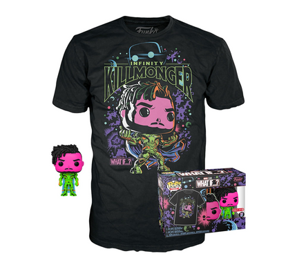 Funko Pop Marvel Studios What If Tees Killmonger & Shirt - MEDIUM
