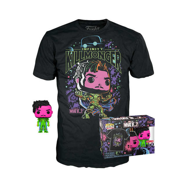 Funko Pop Marvel Studios What If Tees Killmonger & Shirt - MEDIUM