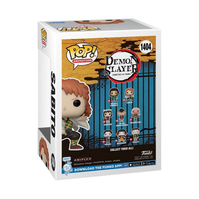 Demon Slayer - Sabito without Mask Pop! Vinyl Figure #1404 + free case