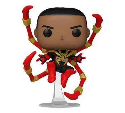 Miles morales iron spider #1448 (chase) Marvel Funko Pop! vinyl + free case