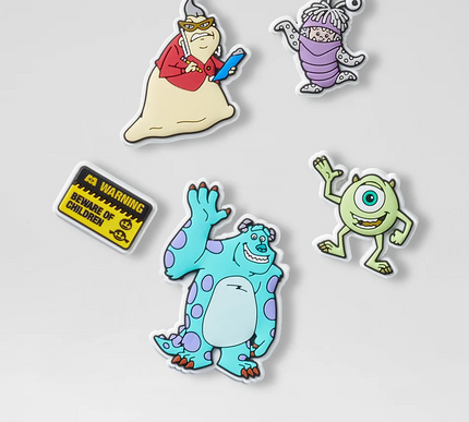 Crocs Disney Pixar Monsters Inc Jibbitz Shoe Charms - Multi (5 Pack)