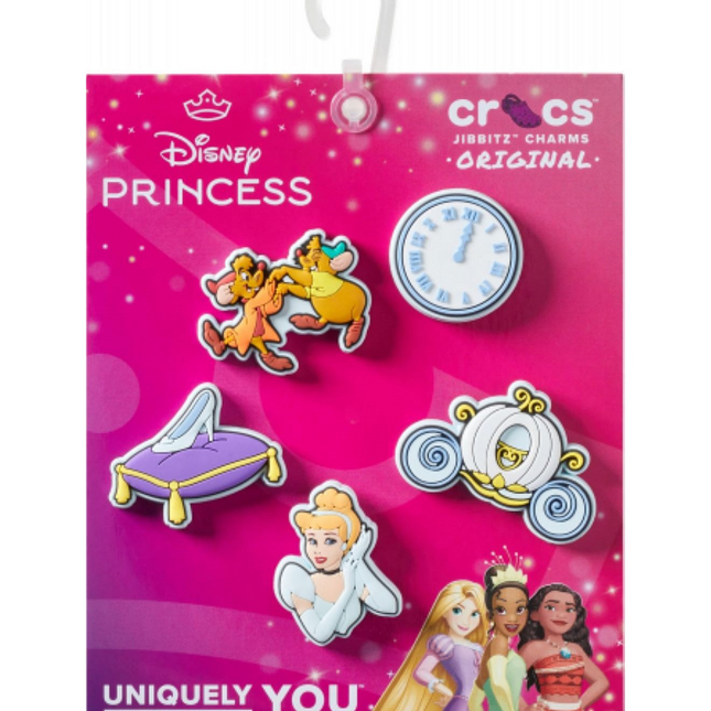 Crocs Jibbitz Disney Princess 5-Pack Shoe Charms – Cinderella Theme Set