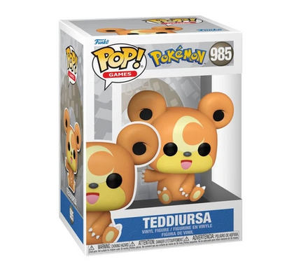 Teddiursa #985 POKEMON  Brand new funko pop vinyl
