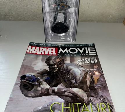 Chitauri Warrior #22 Marvel Movie Hand painted Eaglemoss figurine with magazine 