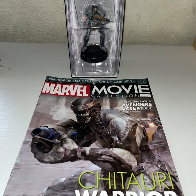 Chitauri Warrior #22 Marvel Movie Hand painted Eaglemoss figurine with magazine 
