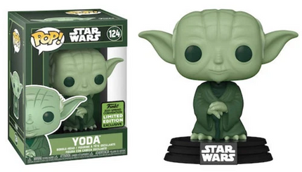 Star Wars – Yoda Green ECCC 2021 Ltd Ed Funko Bobble-Head #124 with Protector