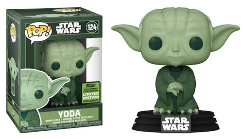 Star Wars – Yoda Green ECCC 2021 Ltd Ed Funko Bobble-Head #124 with Protector