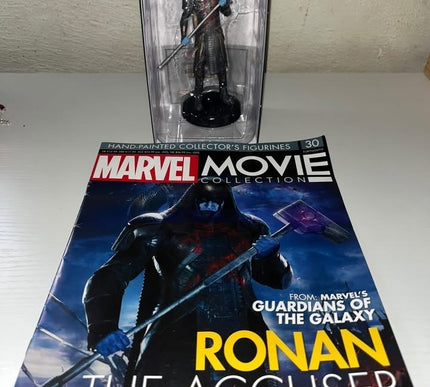 Ronan the accuser #30 MARVEL MOVIE Hand painted Eaglemoss figurine w/ magazine 