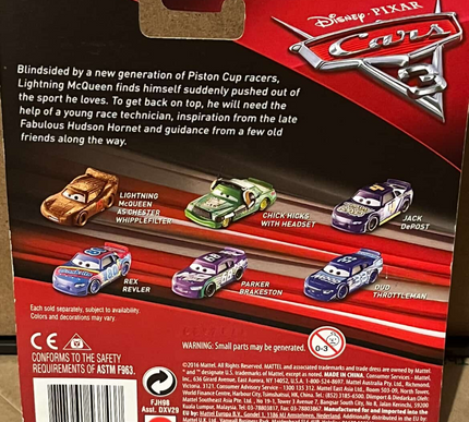 Disney Pixar Cars 3 Luigi & Guido Diecast Mattel 2016 (sticky taped)