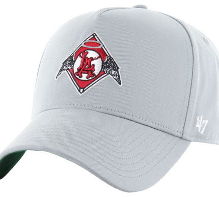 Los Angeles Angels '47 Clean Up adjustable hat in gray/red