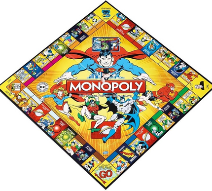 Brand new DC COMICS sealed monopoly game board