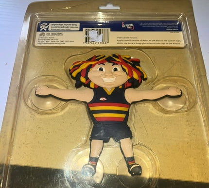 Vintage Adeliade Crows Suction Cup figureine OFFICAL AFL BRANDED 