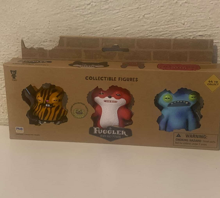 3 Pack Fuggler Funny Ugly Monster Collectible Figures