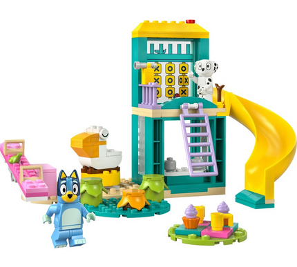 LEGO Bluey Playground Fun with Bluey and Chloe Preschool Toy Building Kit 11201