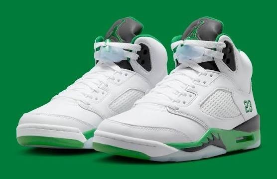 Nike Air Jordan 5 Retro Lucky Green Casual Sneakers US Size 8us/6.5us DD9336-103