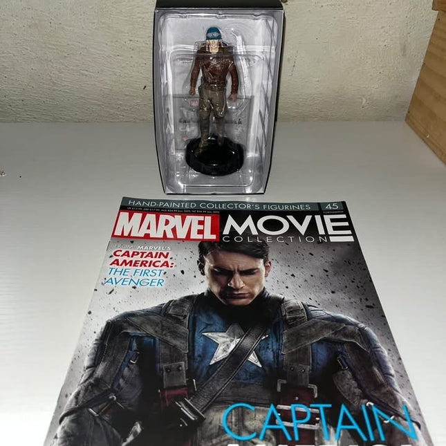 Captain america #45  Marvel Movie Hand painted Eaglemoss figurine with magazine 