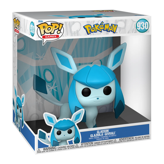 Glaceon #930 Super Sized 10" inch Pokemon Funko Pop! vinyl