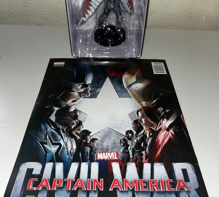 The Falcon #44 Marvel Movie Hand painted Eaglemoss figurine with magazine 