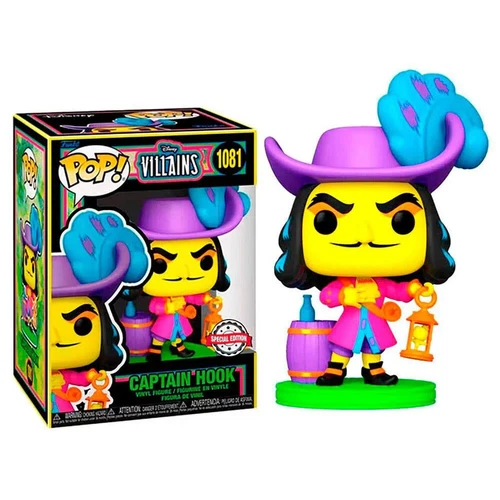 Captain Hook #1081 BLACK LIGHT Edition Disney Funko Pop! vinyl 