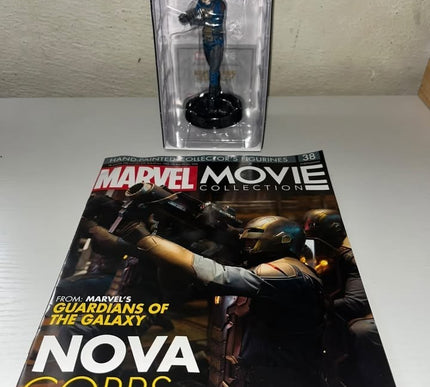 Nova corps #38 Marvel Movie Hand painted Eaglemoss figurine with magazine 