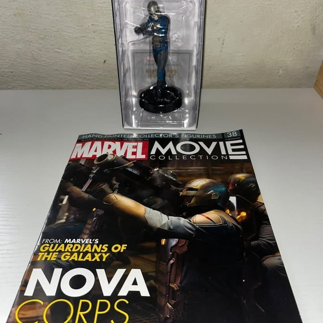 Nova corps #38 Marvel Movie Hand painted Eaglemoss figurine with magazine 