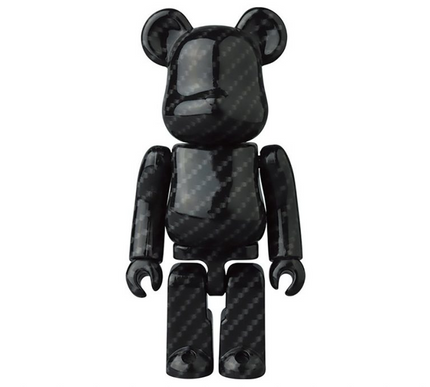 Bearbrick Carbon Fiber Pattern Series 43 Medicom 100% Designer Toy