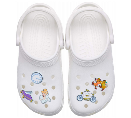 Crocs Jibbitz Disney Princess 5-Pack Shoe Charms – Cinderella Theme Set