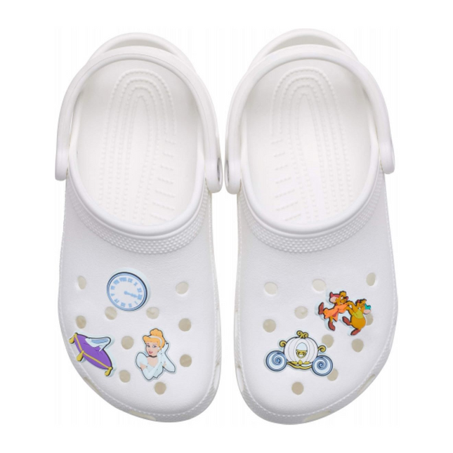 Crocs Jibbitz Disney Princess 5-Pack Shoe Charms – Cinderella Theme Set